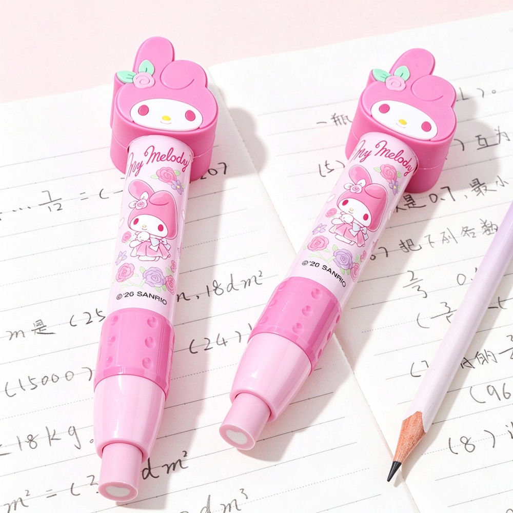 Genuine Hello Kitty Melody 3D  - đánh giá và giá Retractable Eraser Pen Click