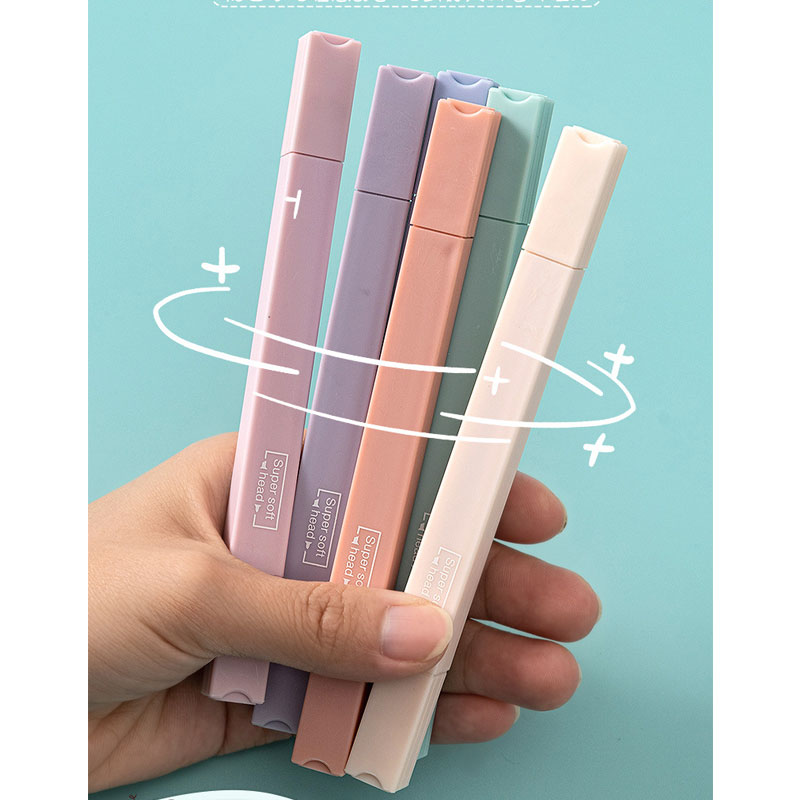 6 PCS Double Side Highlighter  - đánh giá và giá Pastel Highlighter Set Double Ended